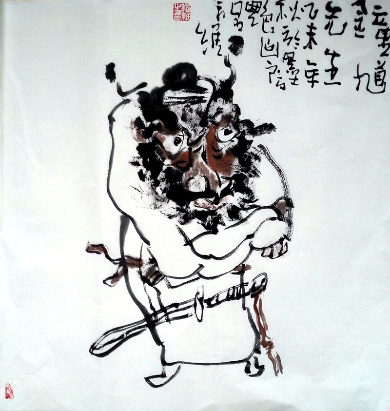 7,鐘進(jìn)士(紙本水墨48cm×48cm創(chuàng)作于2015年).jpg